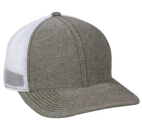 Platinum Series Chambray Mesh Back Hat