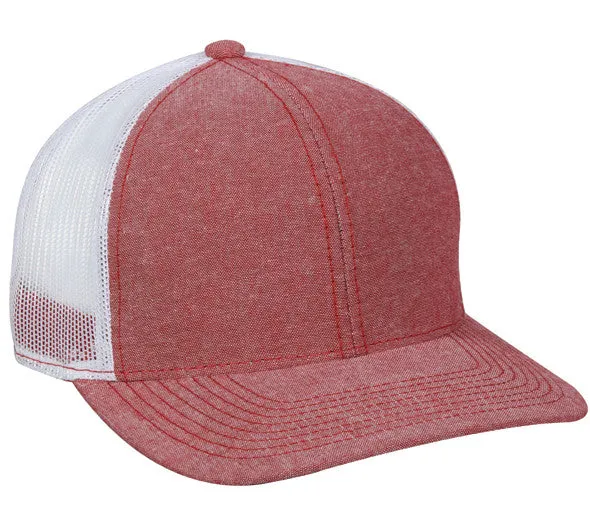 Platinum Series Chambray Mesh Back Hat