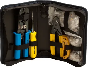 Platinum Tools 90109 All-In-One Modular Plug Tool Kit w/Nylon Zip Case