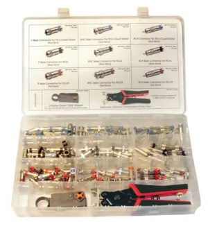 Platinum Tools 90126 SealSmart Field Installation Kit w/Gold Plated Connectors