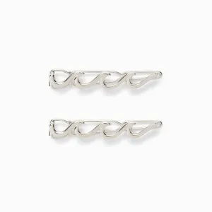 PURA VIDA WAVE HAIR BARRETTES (SET OF 2)