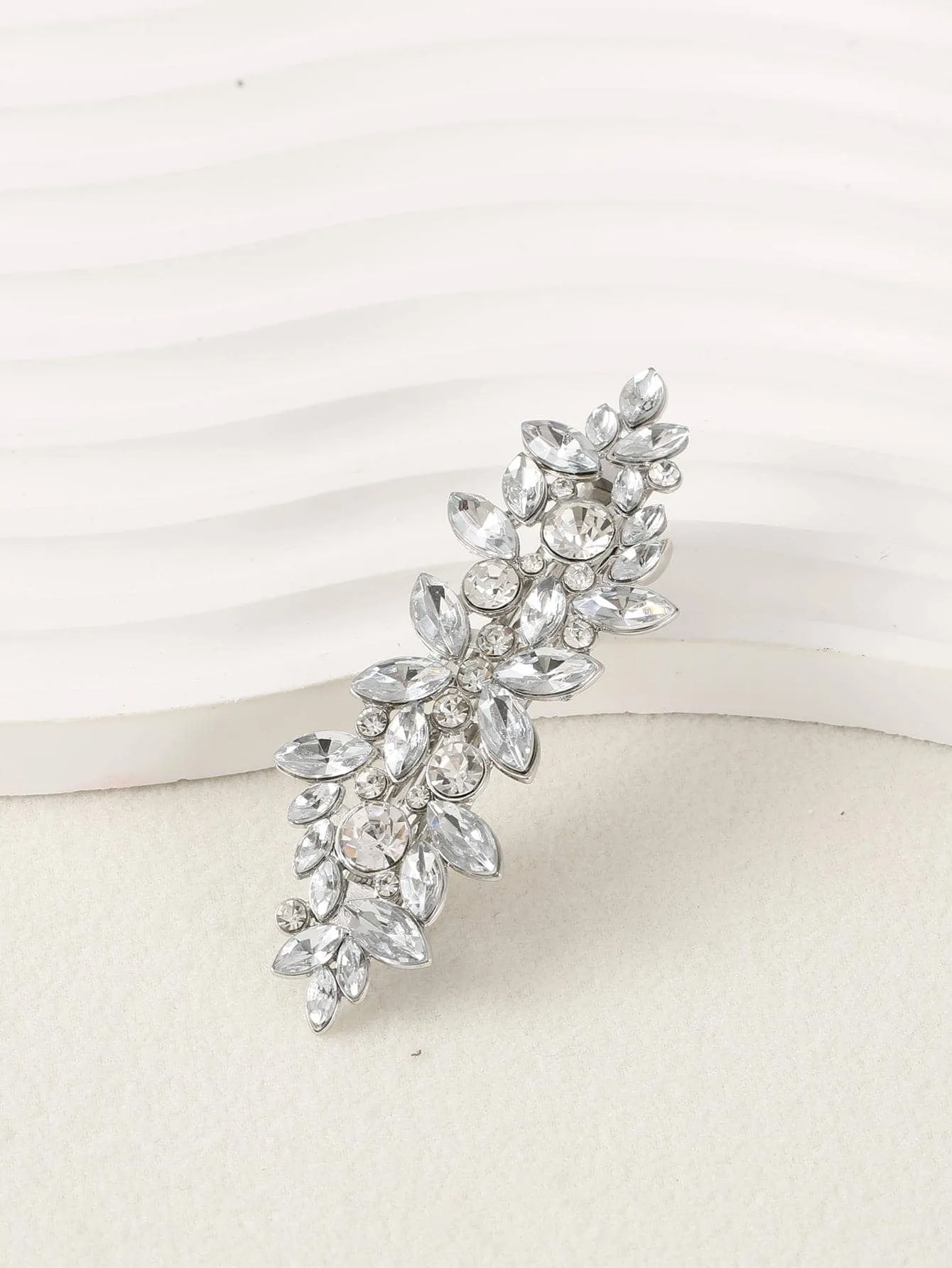 Rhinestone with Pearl Decor Hair Clip for Women Barrette Styling Hair