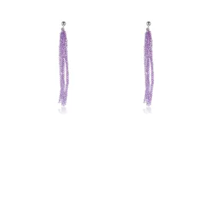 Ridhi Lavender Quartz Earrings, Sterling Silver