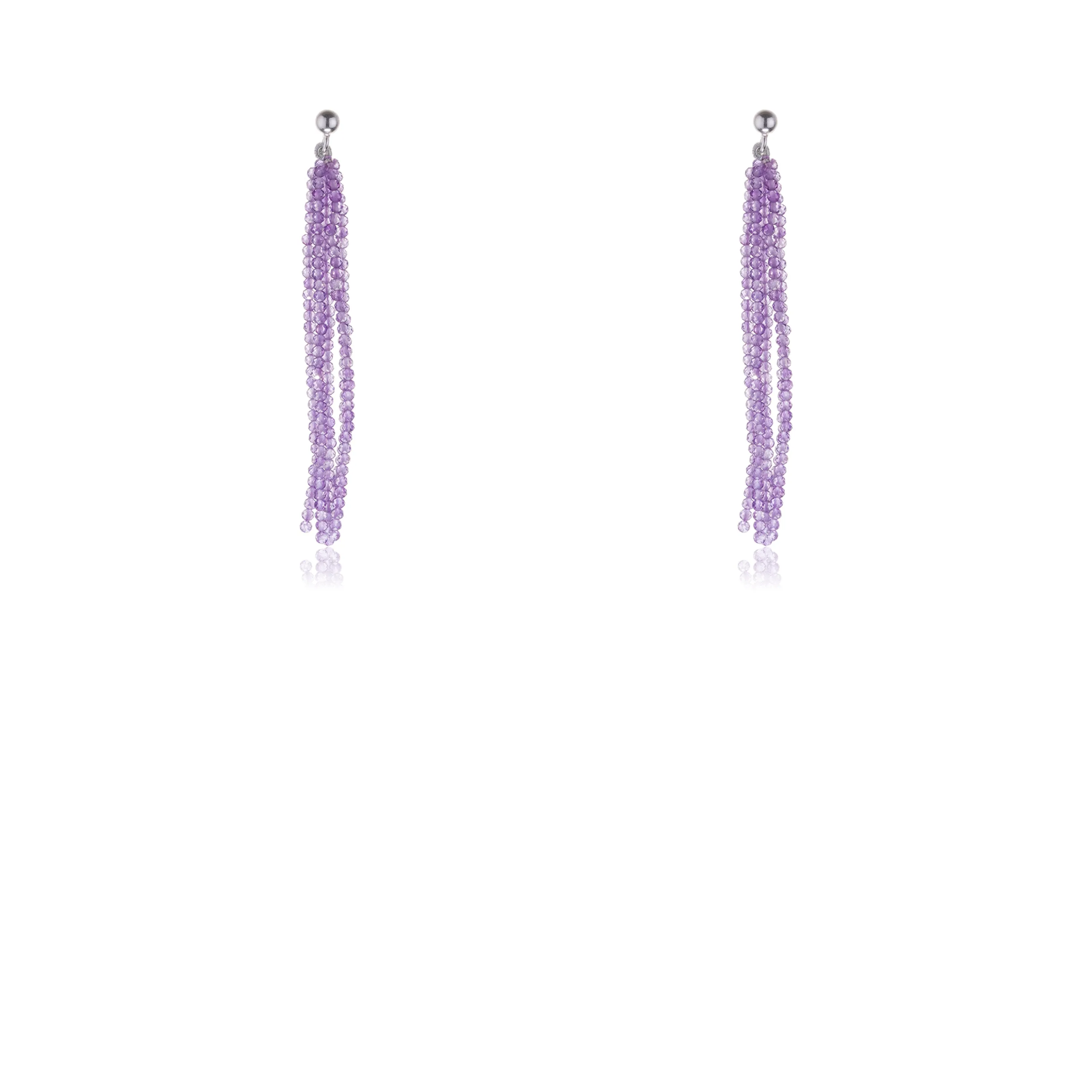 Ridhi Lavender Quartz Earrings, Sterling Silver