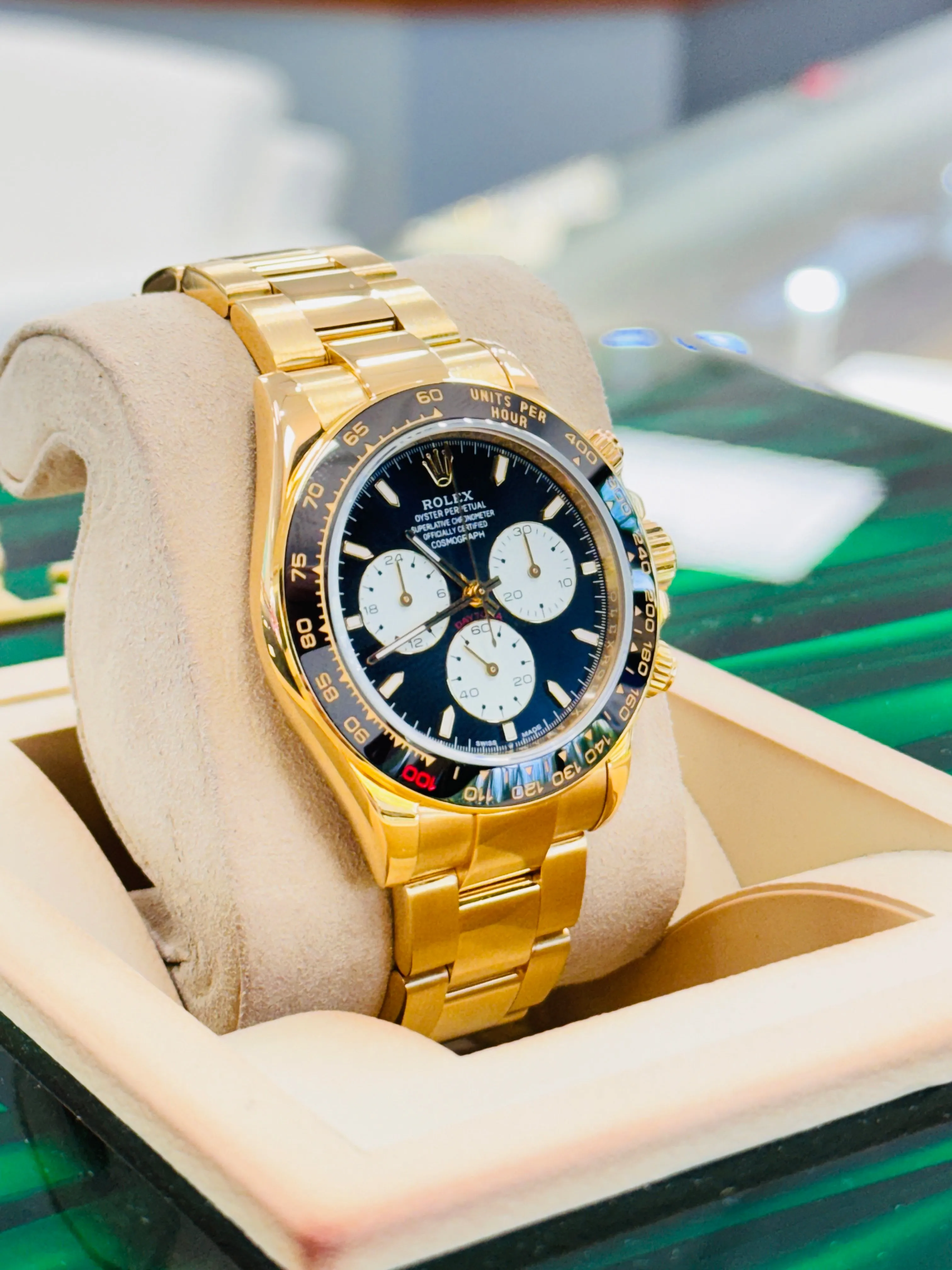 Rolex Daytona 116528 Yellow Gold Custom Le Mans Daytona Edition Box/Papers