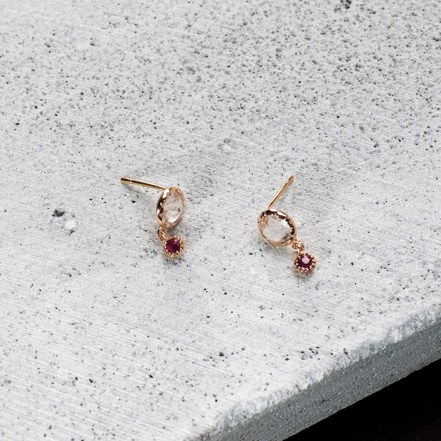 Rose fever Earrings - 14K/ 18K Gold