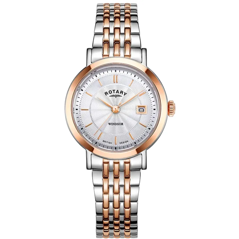 Rotary Windsor Ladies Tow-Tone Watch LB05422/70