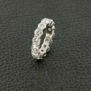 Round Diamond Eternity Band