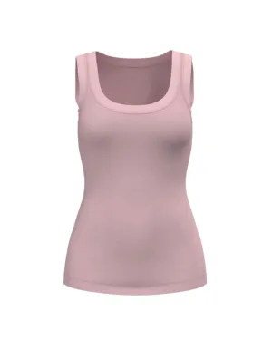 Scoop Neck Tank Coral Blush