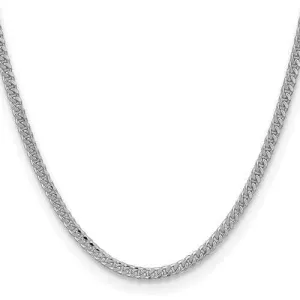 Sterling Silver 5.75 mm Solid Cuban Chain with Lobster Clasp 22"