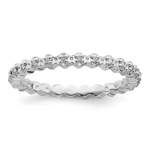 Sterling Silver Stackable Expressions Diamond Eternity Ring