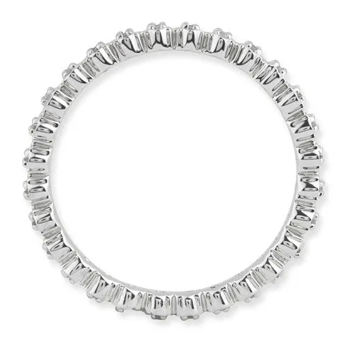 Sterling Silver Stackable Expressions Diamond Eternity Ring