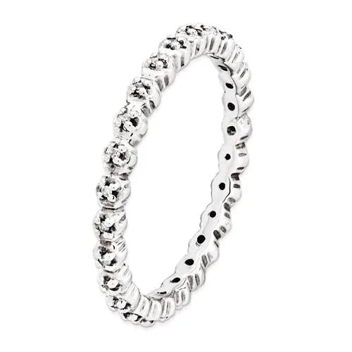 Sterling Silver Stackable Expressions Diamond Eternity Ring