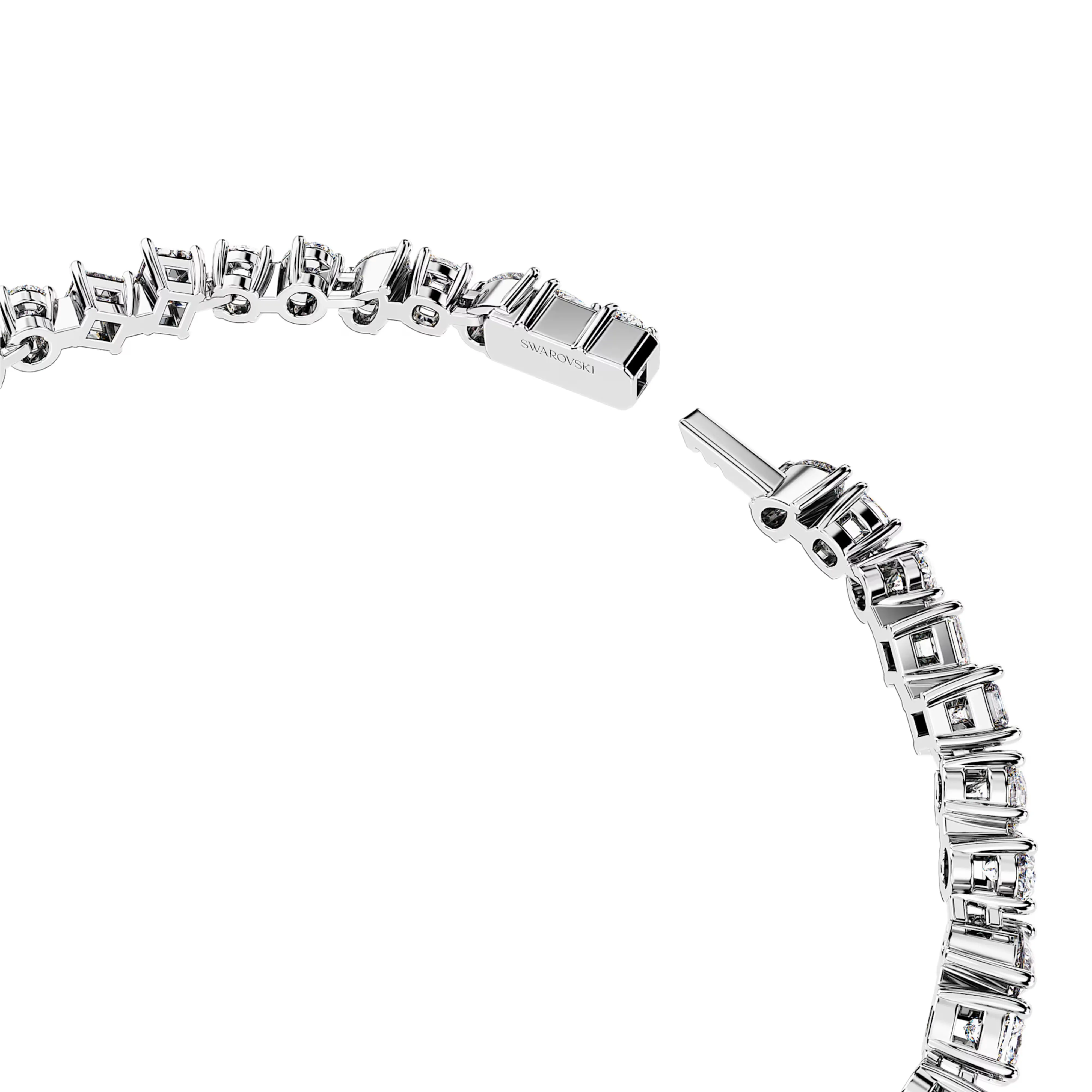 Swarovski Diamond Galaxy Tennis Bracelet 14K White Gold 5.00 Carats