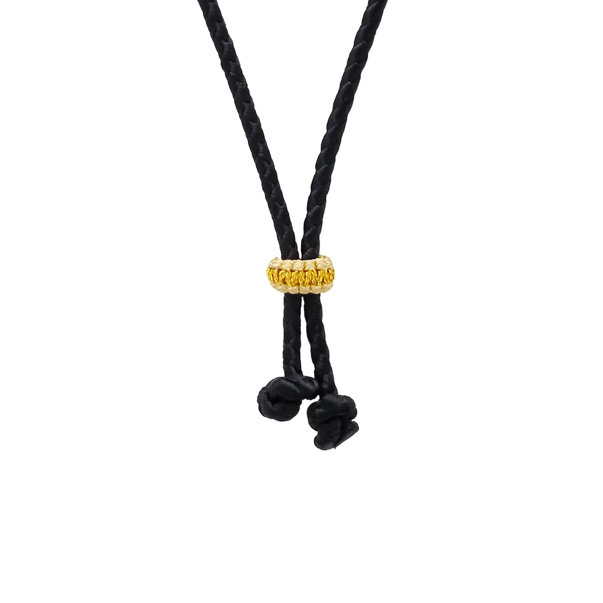 TAKA Jewellery 999 Pure Gold Barrel Pendant with Jade Nylon Necklace