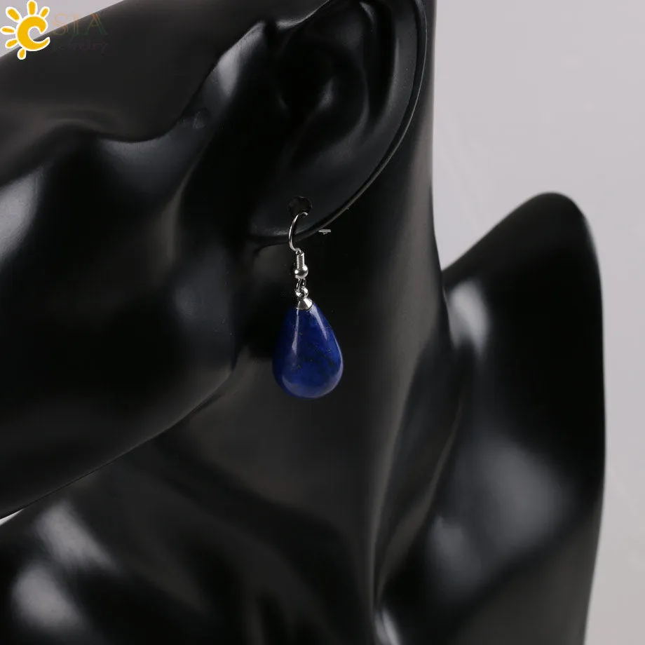 Tear Water Drop Natural Stone Pendant