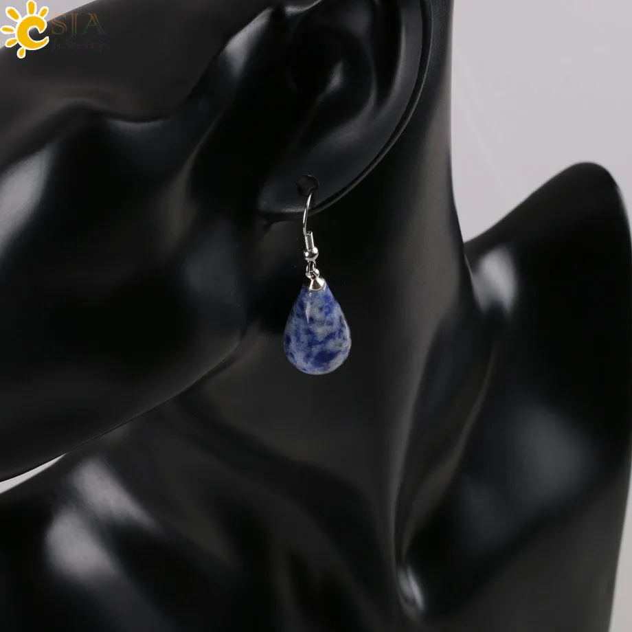 Tear Water Drop Natural Stone Pendant