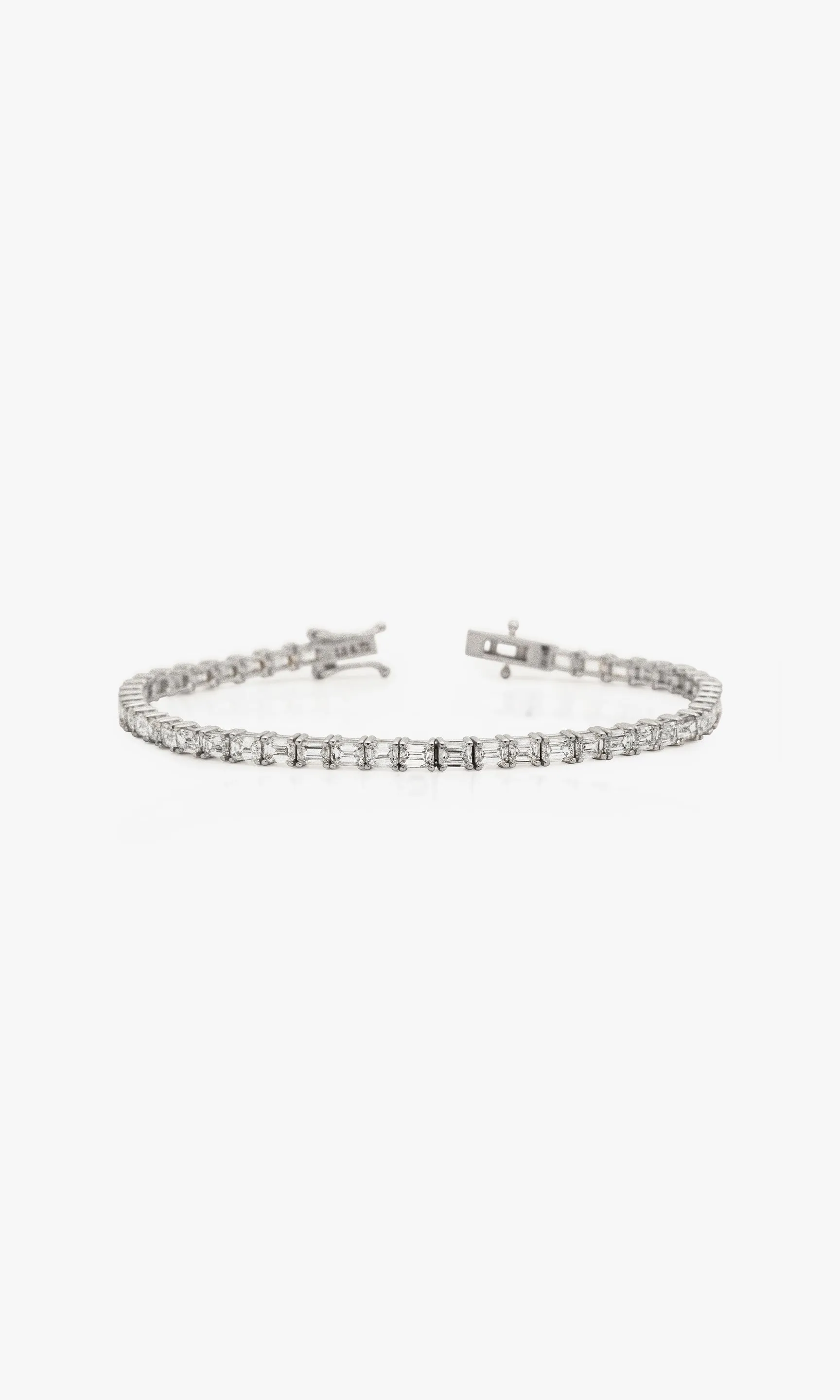 THE LOVE EMERALD CUT EAST WEST BRACELET 6.72 Carats