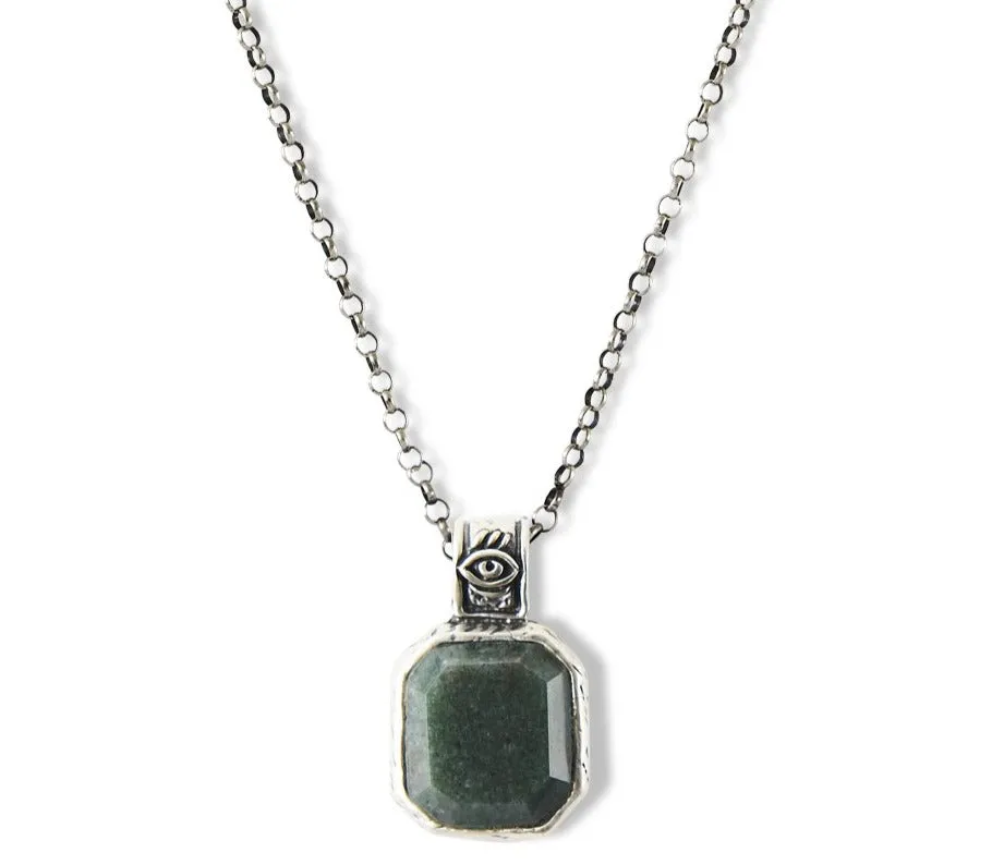 Third Eye &amp; Jade Necklace