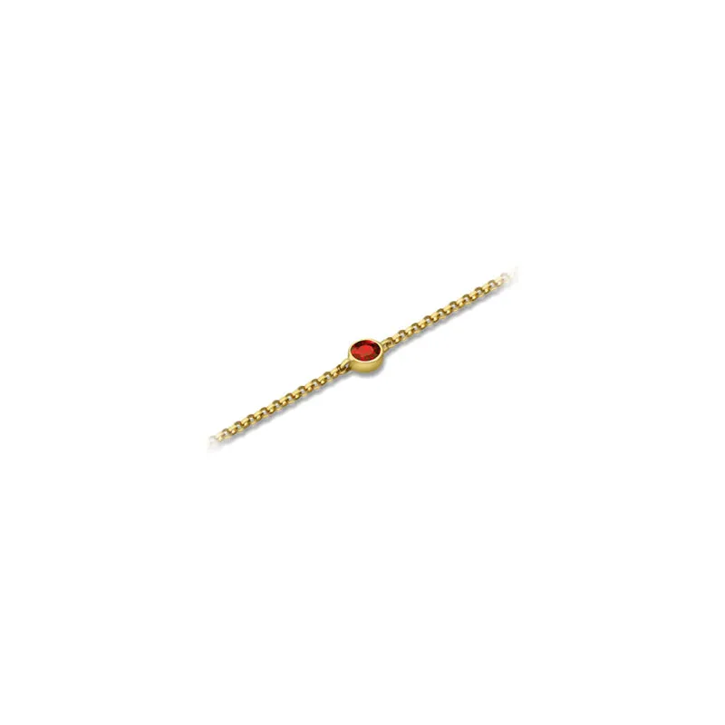 【TO ME, FROM ME】Garnet Bracelet 18K Gold Jan. Birthstone