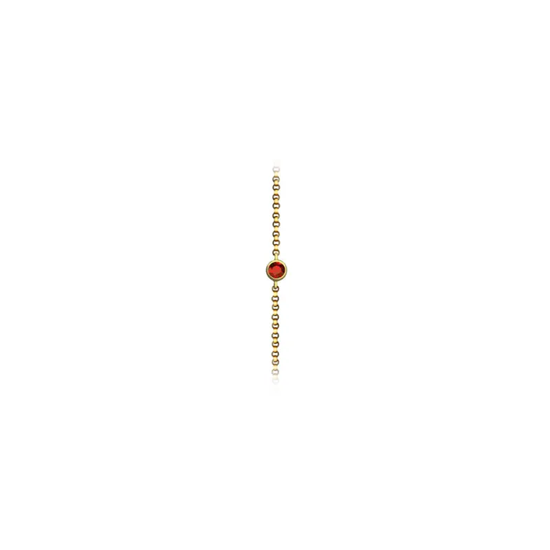 【TO ME, FROM ME】Garnet Bracelet 18K Gold Jan. Birthstone