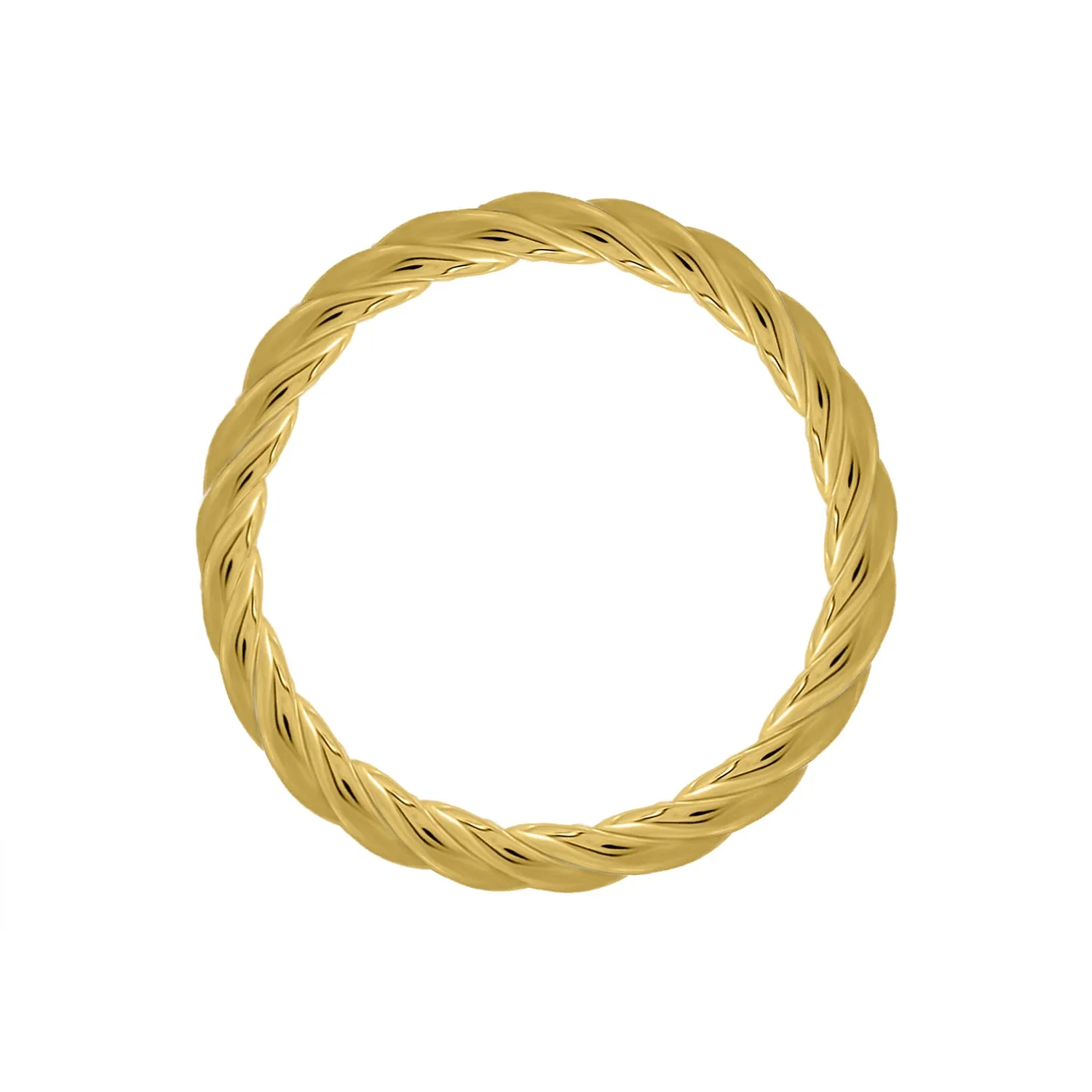 Twisted Rope Stackable Ring