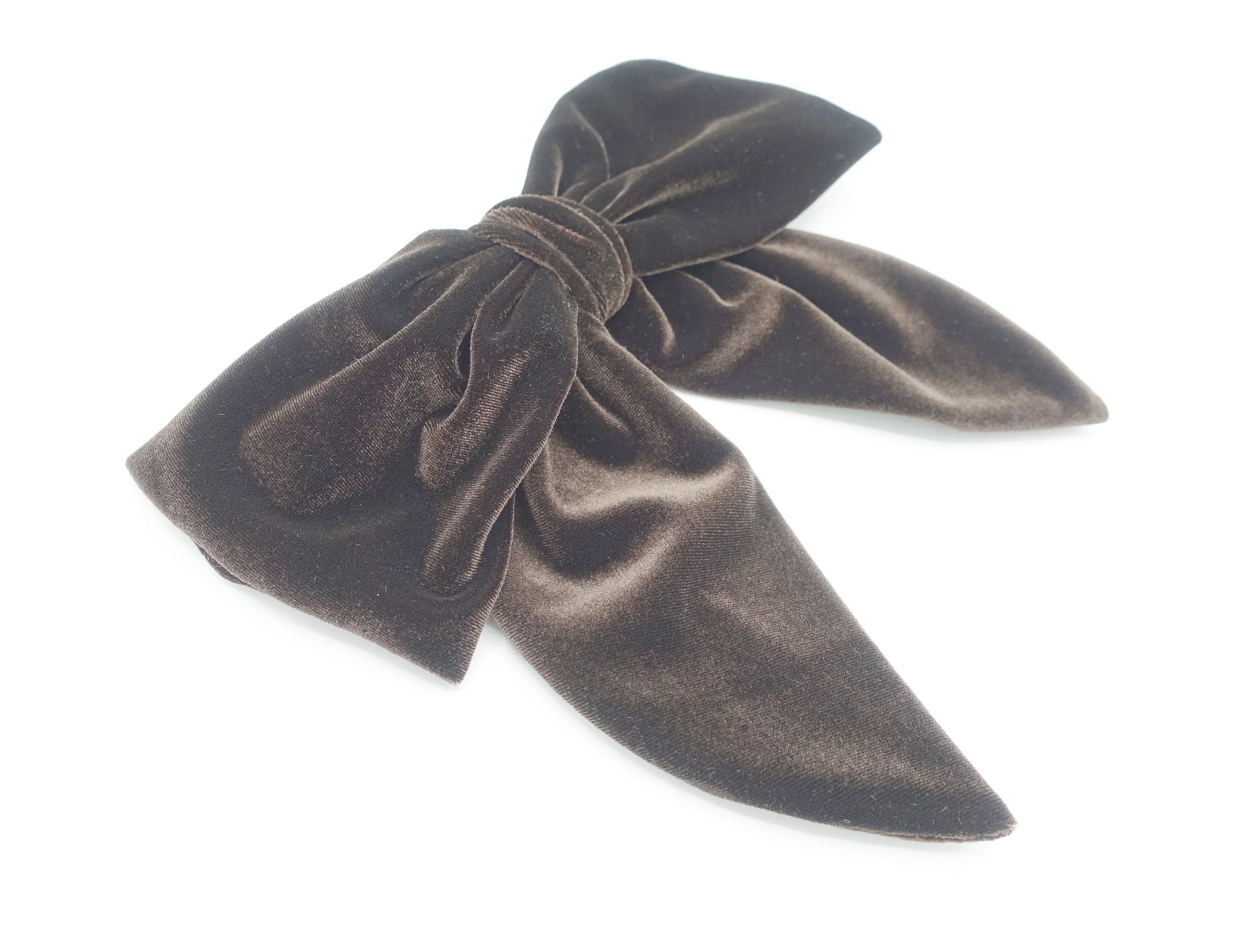 velvet hair bow pointed big bow stylish women hair accessory for women