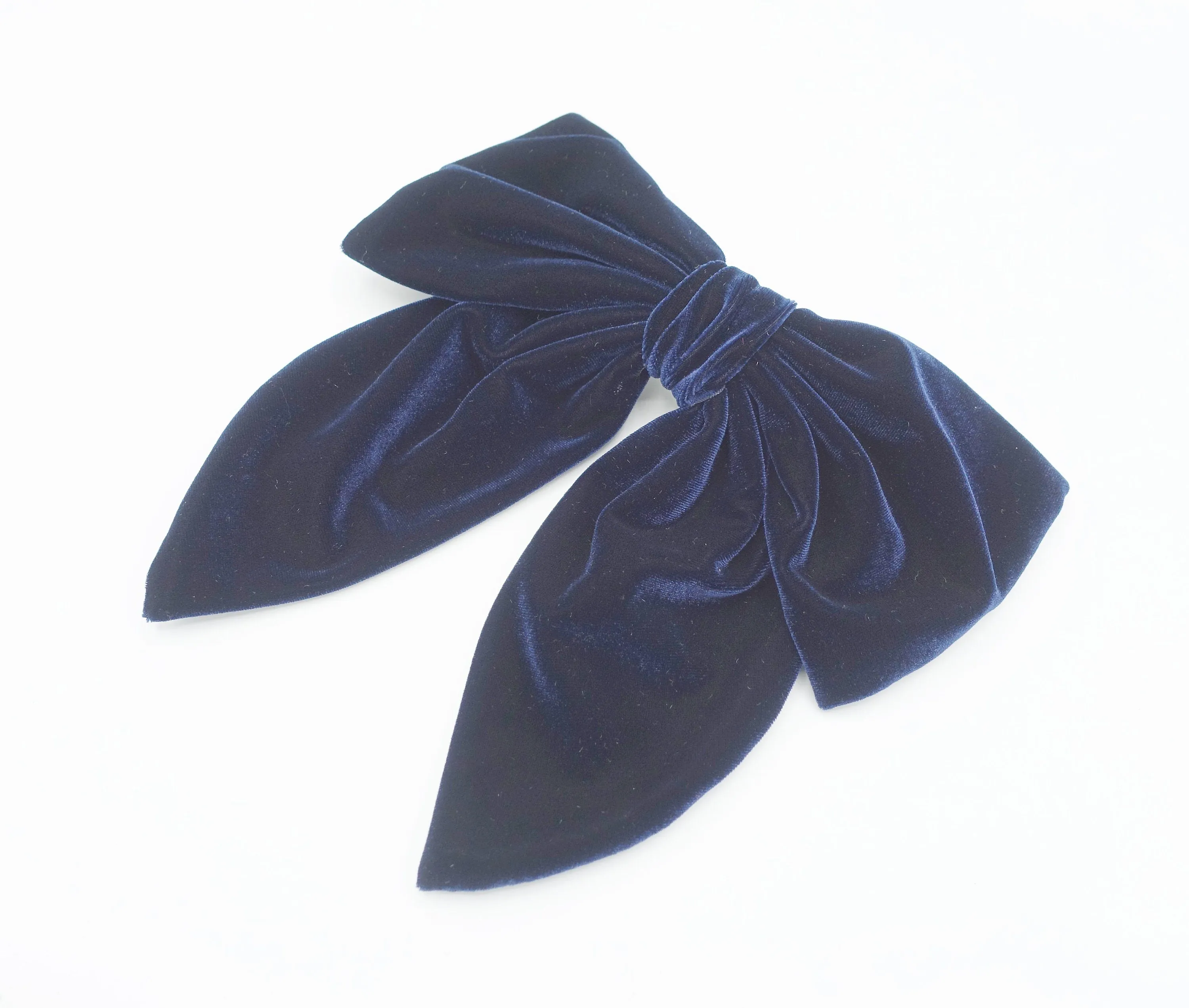 velvet hair bow pointed big bow stylish women hair accessory for women