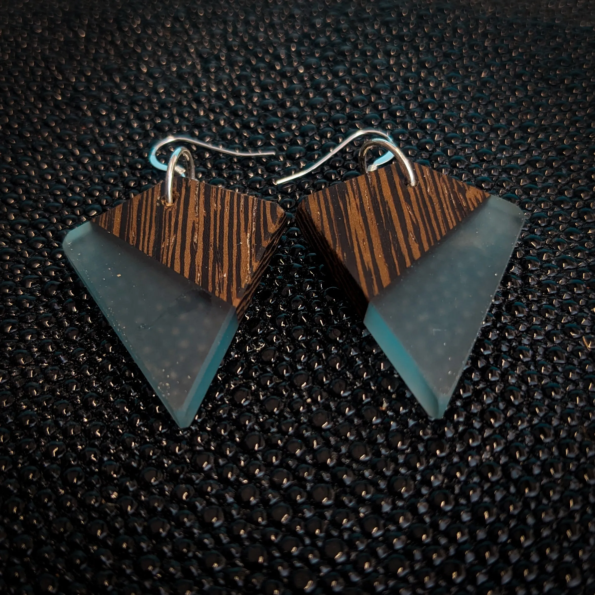 Wenge Kites Dangle Earrings