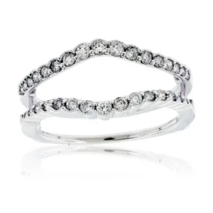 White Gold .50ctw Diamond Ring Jacket