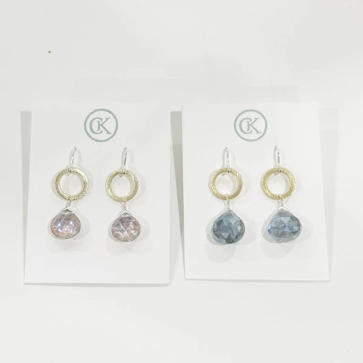 WHS Stone & Ring Earrings